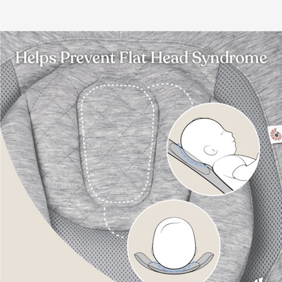 **LIKE NEW** Ergobaby Gray Baby Bouncer - Picture 4 of 6